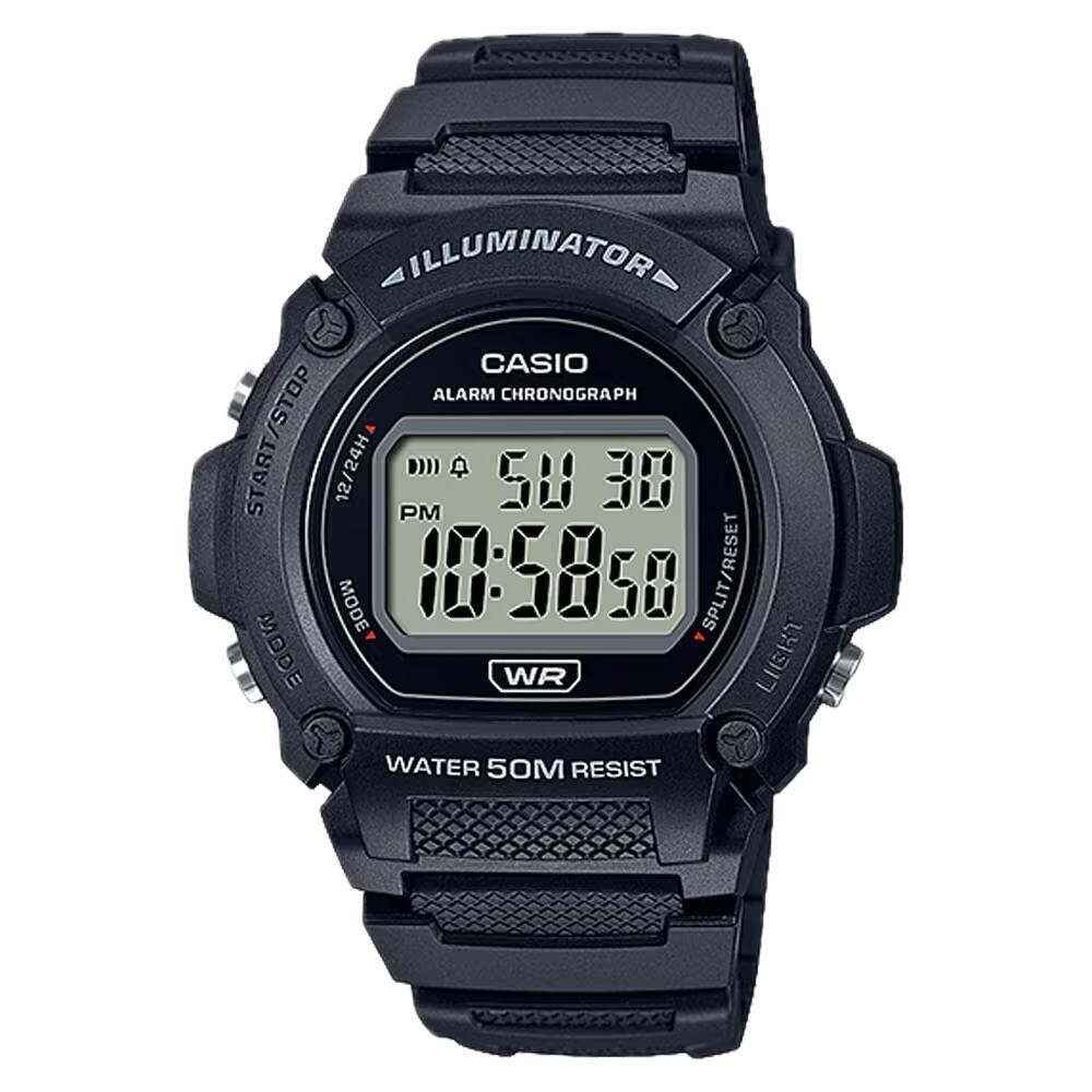 Casio - Men's Classic Digital Watch with Dial - W-219H-1AVCF - Black