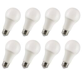 VIRIBRIGHT - 60-Watt EQ A19 E26 LED Light Bulb, 5000K Cool White (8-Pack) - 4000K