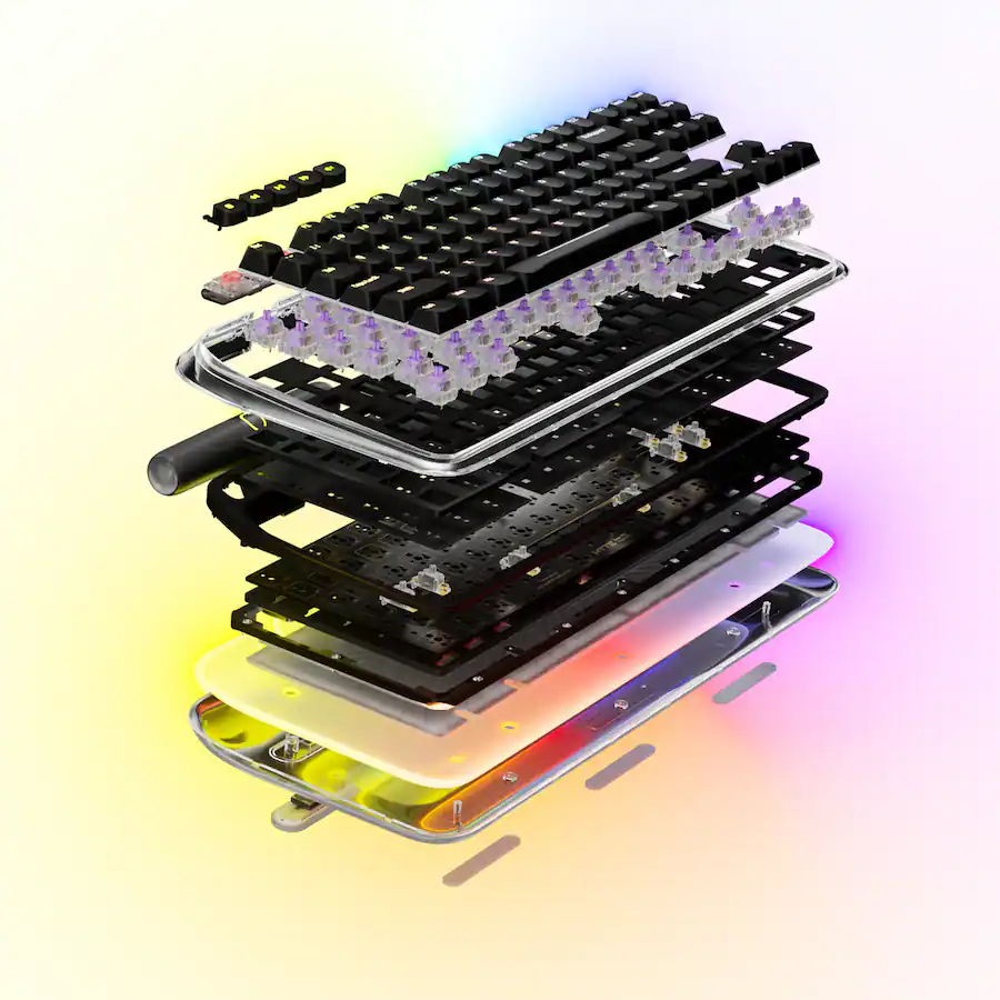 Keeb Counter HYTE Keeb TKL Tenkeyless Wired RGB Mechanical Keyboard Black KEEB TKL ...