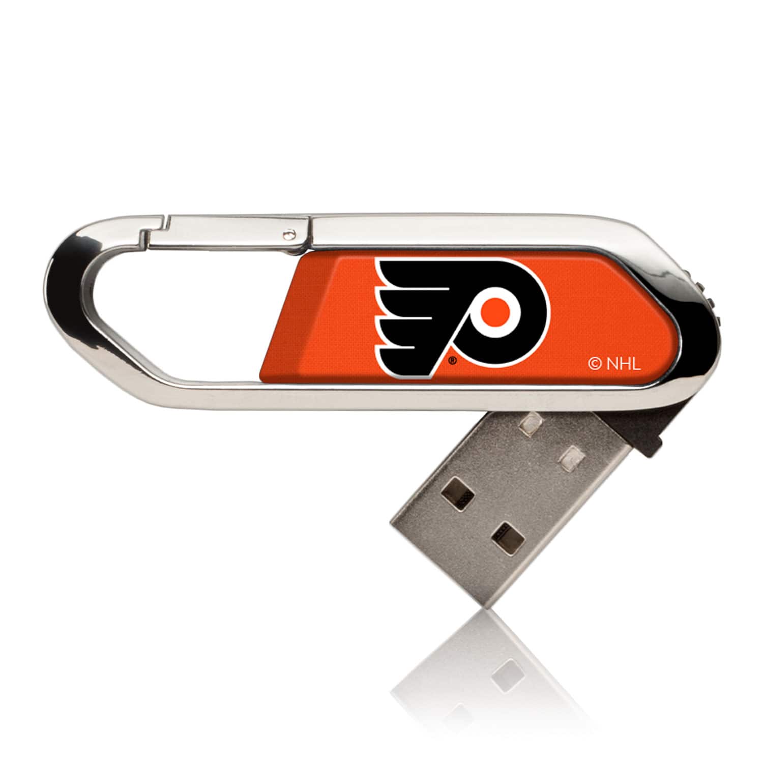 Keyscaper - Philadelphia Flyers Clip USB Flash Drive-16 GB USB-C - Multicolor