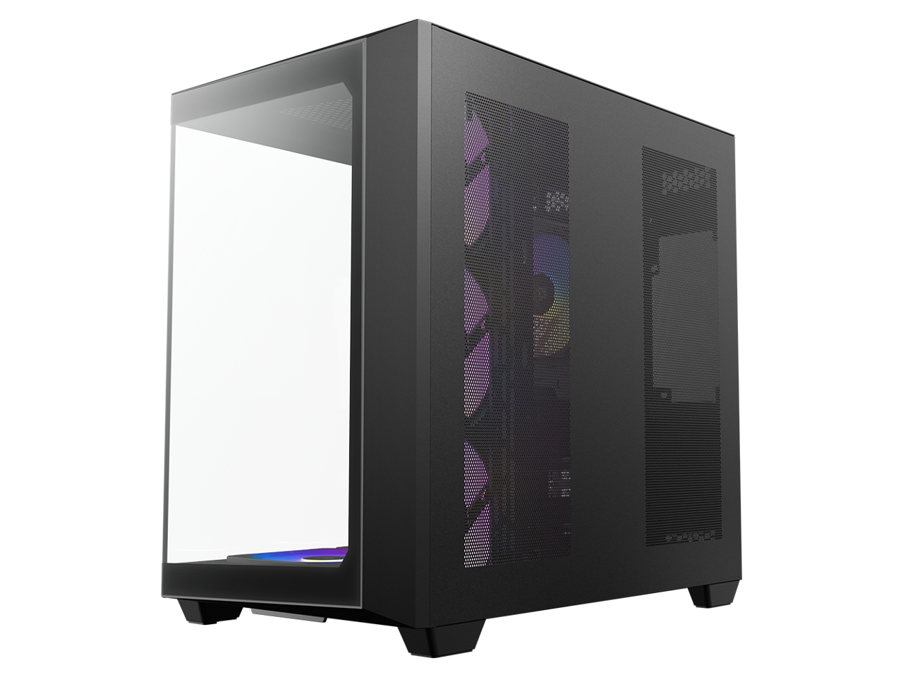 Alt View 5. Antec - Antec C5 ARGB, 7x 120mm ARGB Fans, 10 Fan Support, Type-C 3.2 Gen 2, Tempered Glass, 360mm Radiator, Mid-Tower ATX Case - Black.