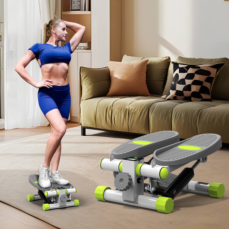 Alt View 5. HARISON - HARISON Mini Stepper with LCD Monitor, 300 LB Capacity, Portable Under-Desk Stepper for Home Workout (BB349W) - White.