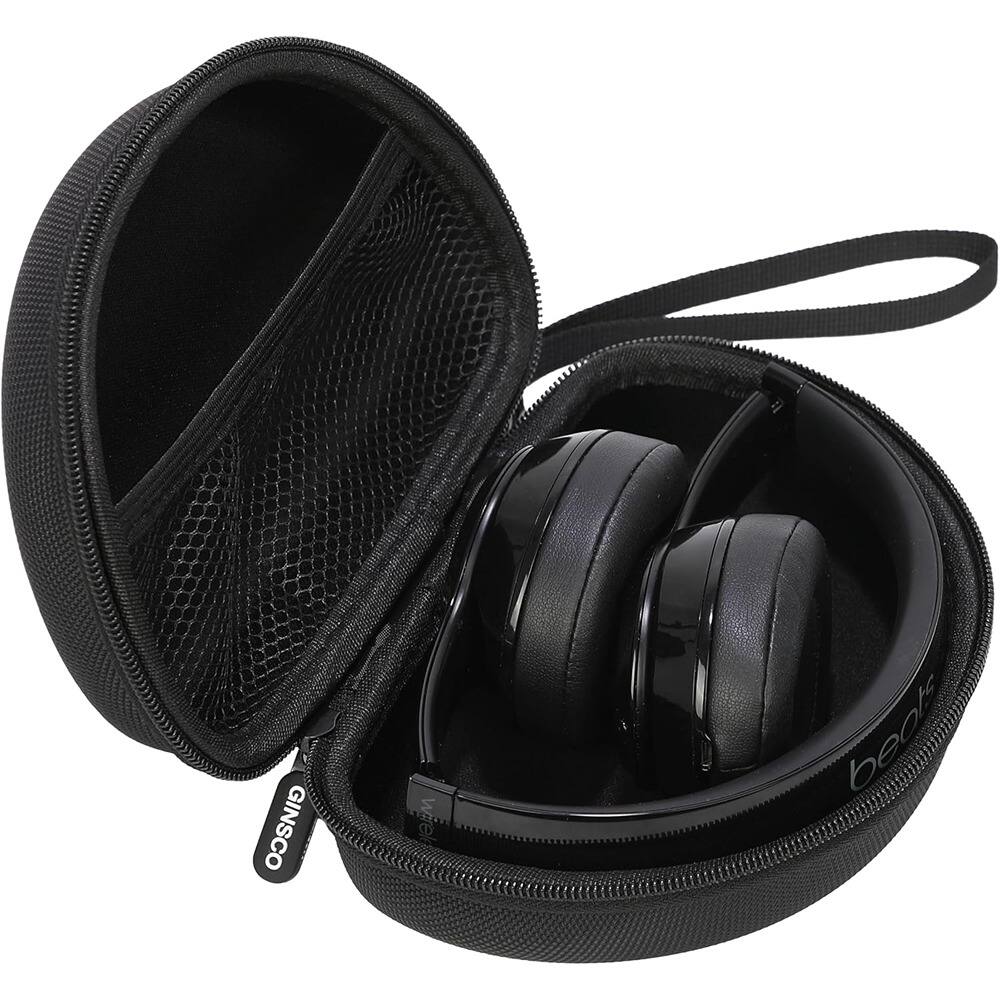 Front. ACJPR - Hard Shell Headphone Case for Solo 4/3/2 Wireless Bluetooth On-Ear Headphones, Foldable Travel Carrying Case.