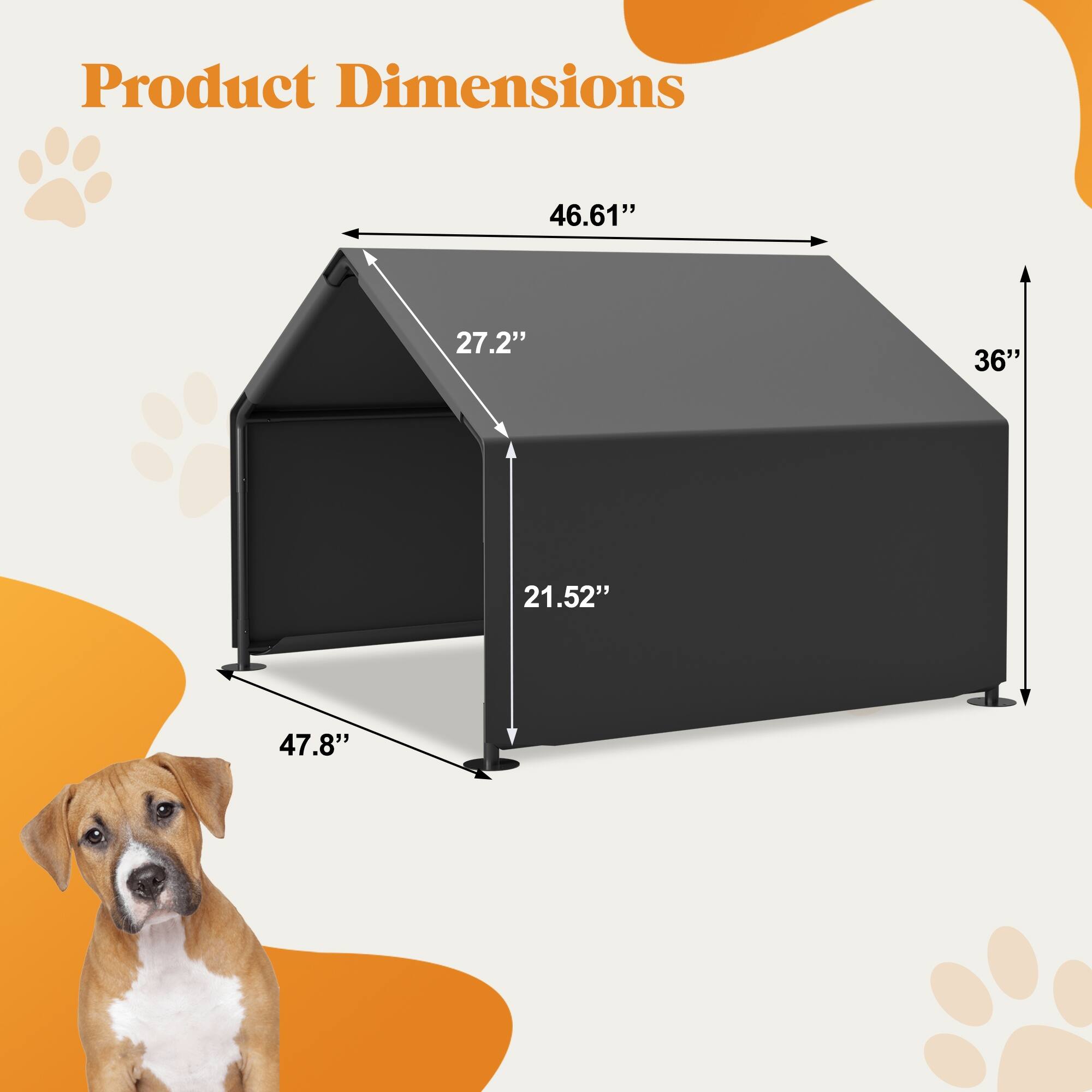 Product Dimensions: 46.61" x 27.2" x 36" x 21.52" x 47.8"