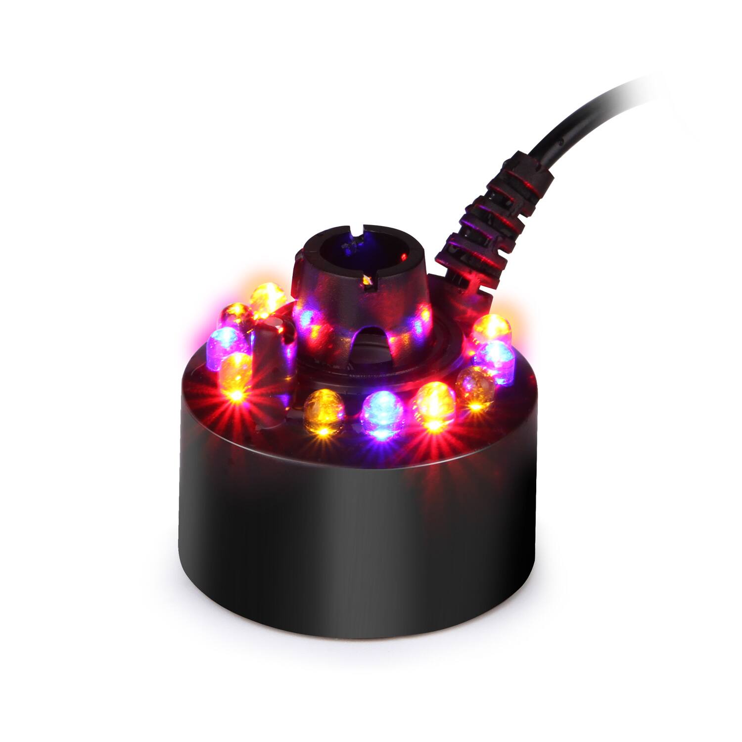 Alt View 1. Fitnate - 12 LED Mist Maker Fogger Atomizer Air Humidifier - Black.