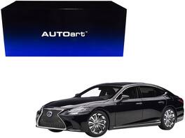 Lexus LS 500h with Interior 1/18 Model Car by Autoart - Black