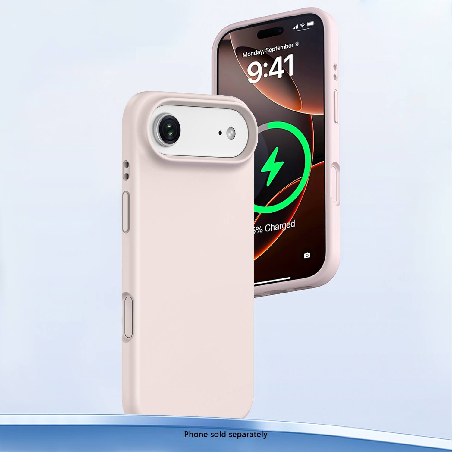 Monday, September 9  
9:41  
% Charged  

Phone sold separately