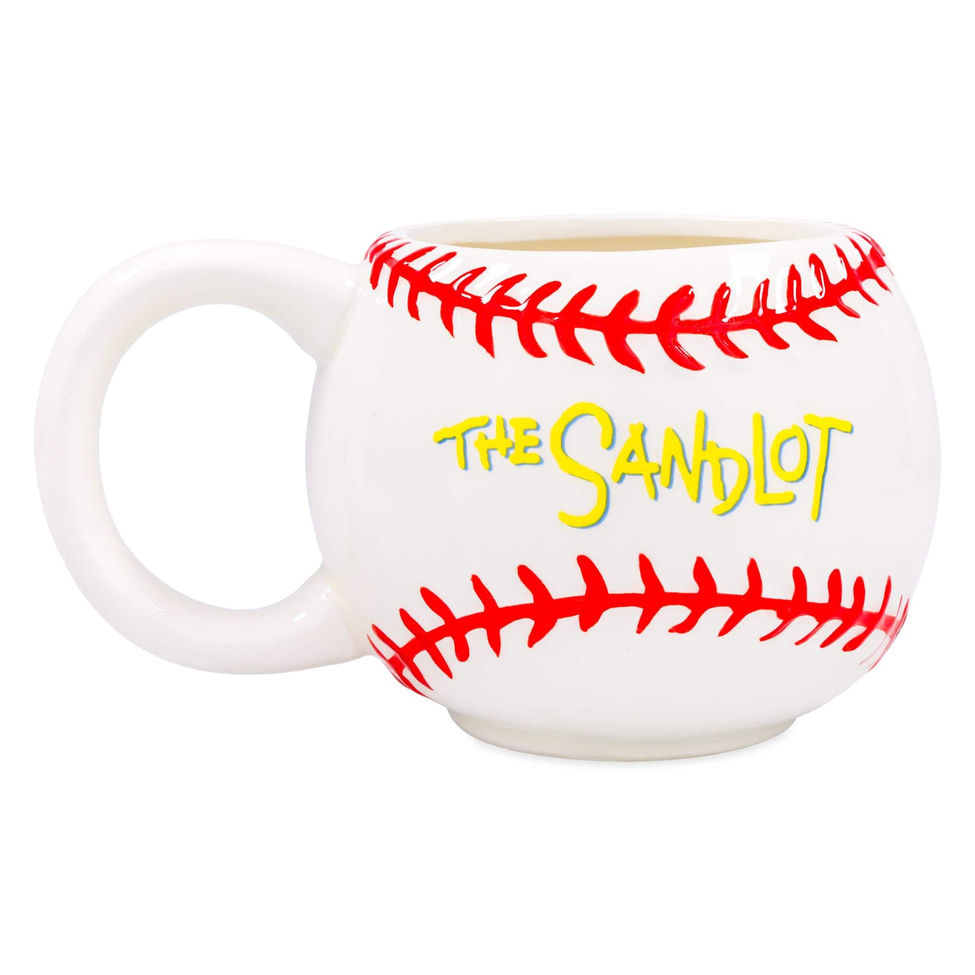 "Silver Buffalo - The Sandlot ""Legends Never Die"" 20-Ounce Sculpted Ceramic Baseball Mug - White" price history on PriceWatchPro