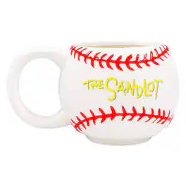 Silver Buffalo - The Sandlot "Legends Never Die" 20-Ounce Sculpted Ceramic Baseball Mug - White