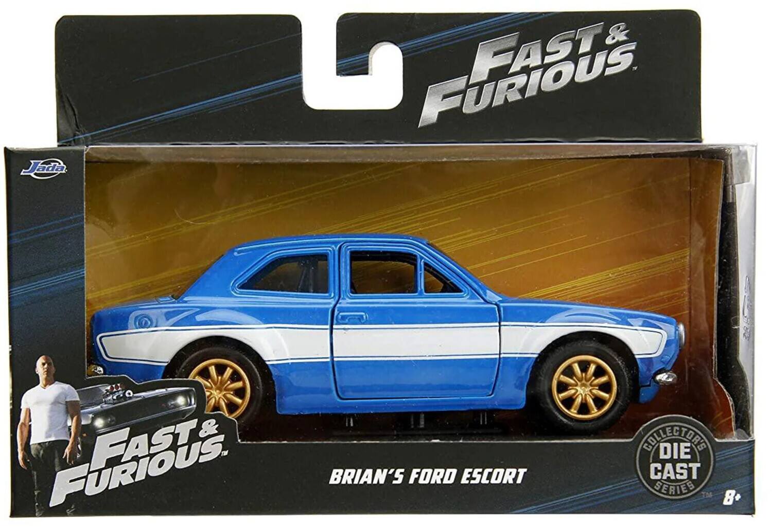 Jada & Fast & Furious. Fast & Furious: Brian's Ford Escort. Collectors Die Cast Series 8+.