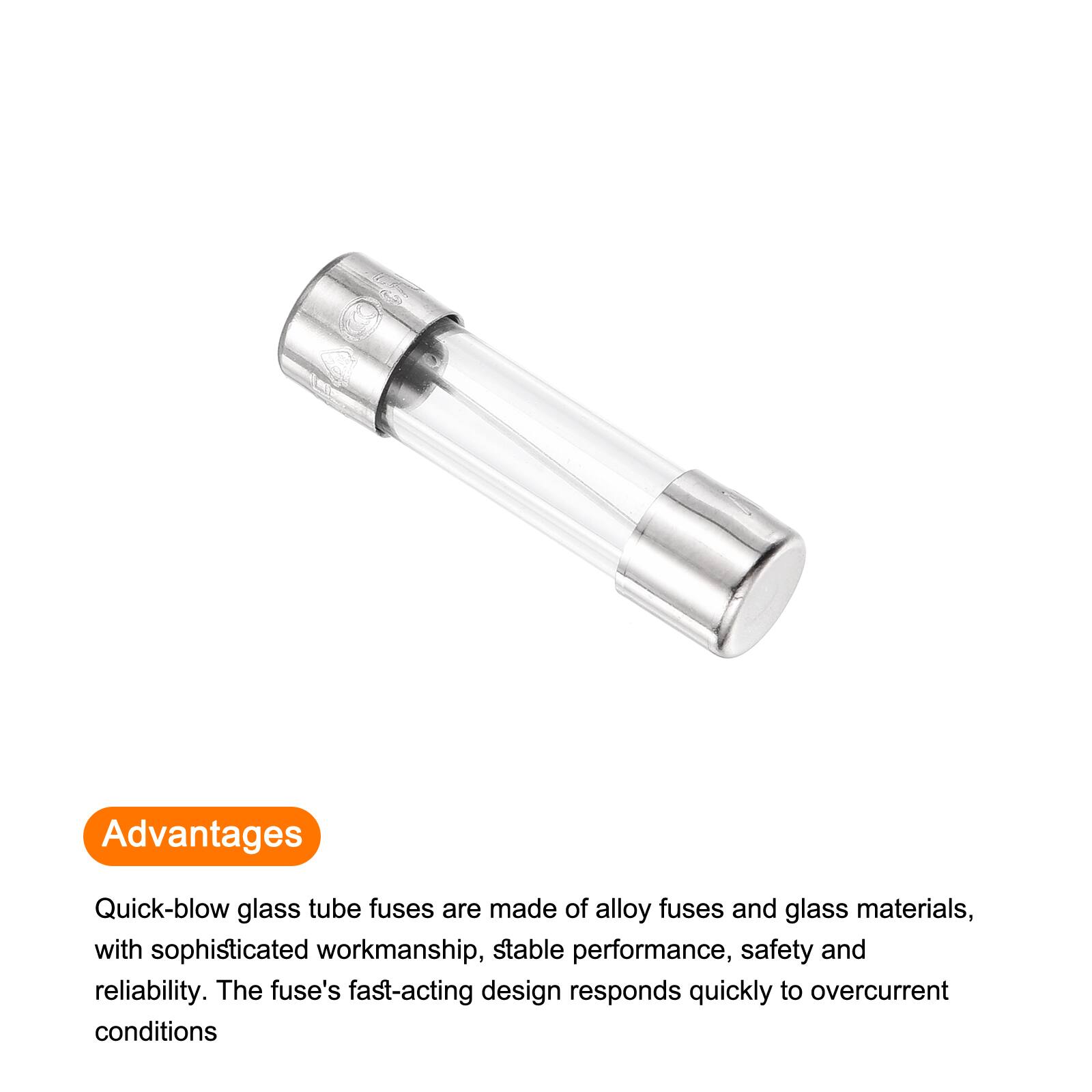 Advantages

Quick-blow glass tube fuses are made of alloy fuses and glass materials, with sophisticated workmanship, stable performance, safety and reliability. The fuse's fast-acting design responds quickly to overcurrent conditions