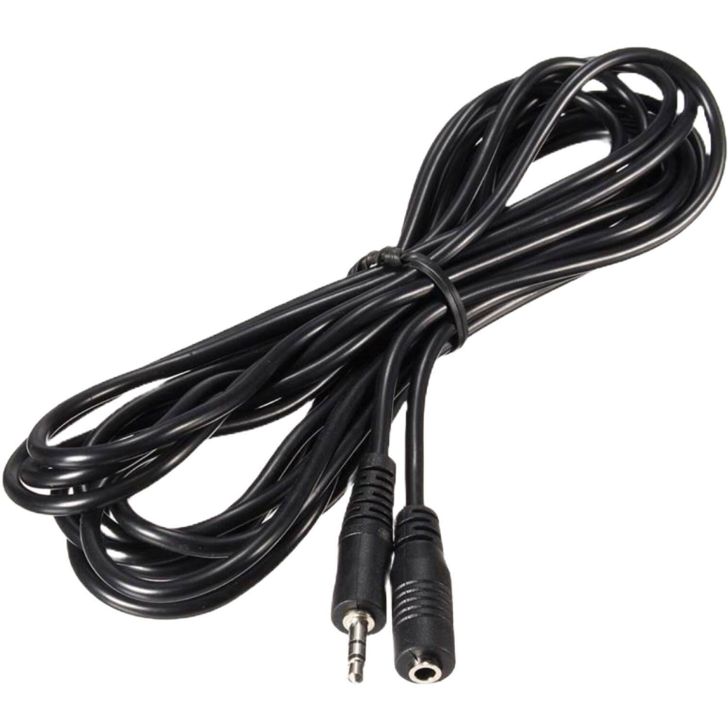 Angle. Sanoxy - 25 Feet Audio Stereo 3.5mm Male-to-Female Extension Cable - Black.