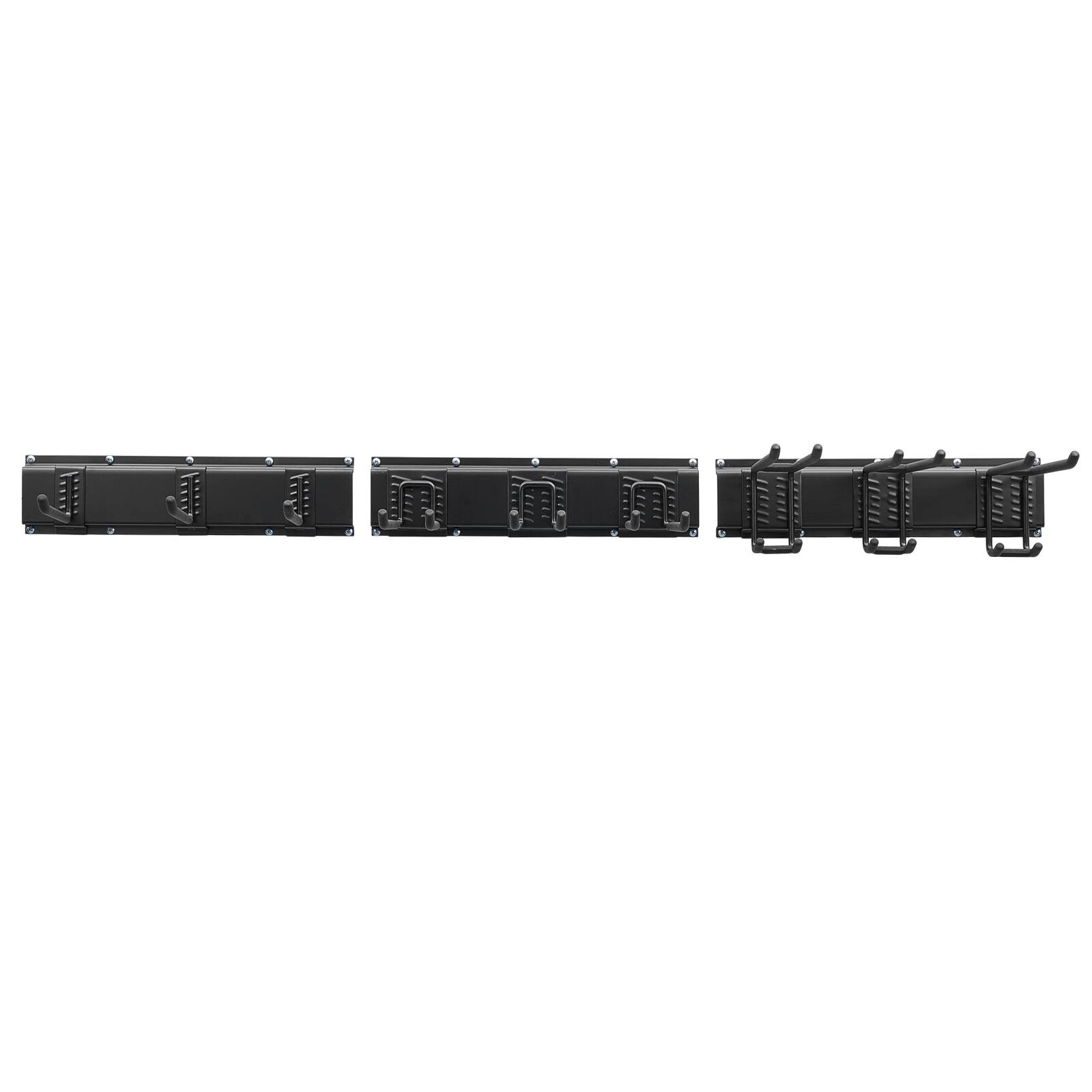 Alt View 5. VEVOR - Garage Tool Organizer 49.5 Inch 600 lbs Wall Mount Garden Tool Rack, Heavy Duty Garage Hanging Storage Rack Organization - Black.