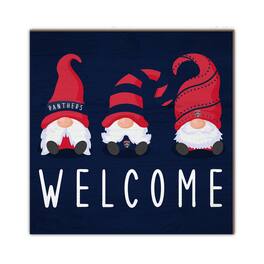 Fan Creations - Florida Panthers 10'' x 10'' Welcome Gnomes Sign - Multicolor