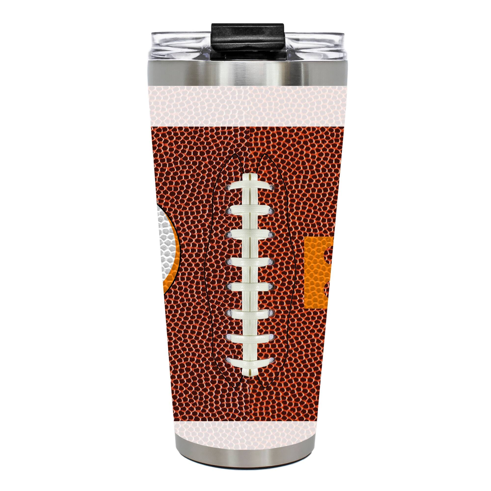 Alt View 2. Great American Products - Tennessee Volunteers 32oz. Big Slim Game Ball Travel Tumbler - Brown.
