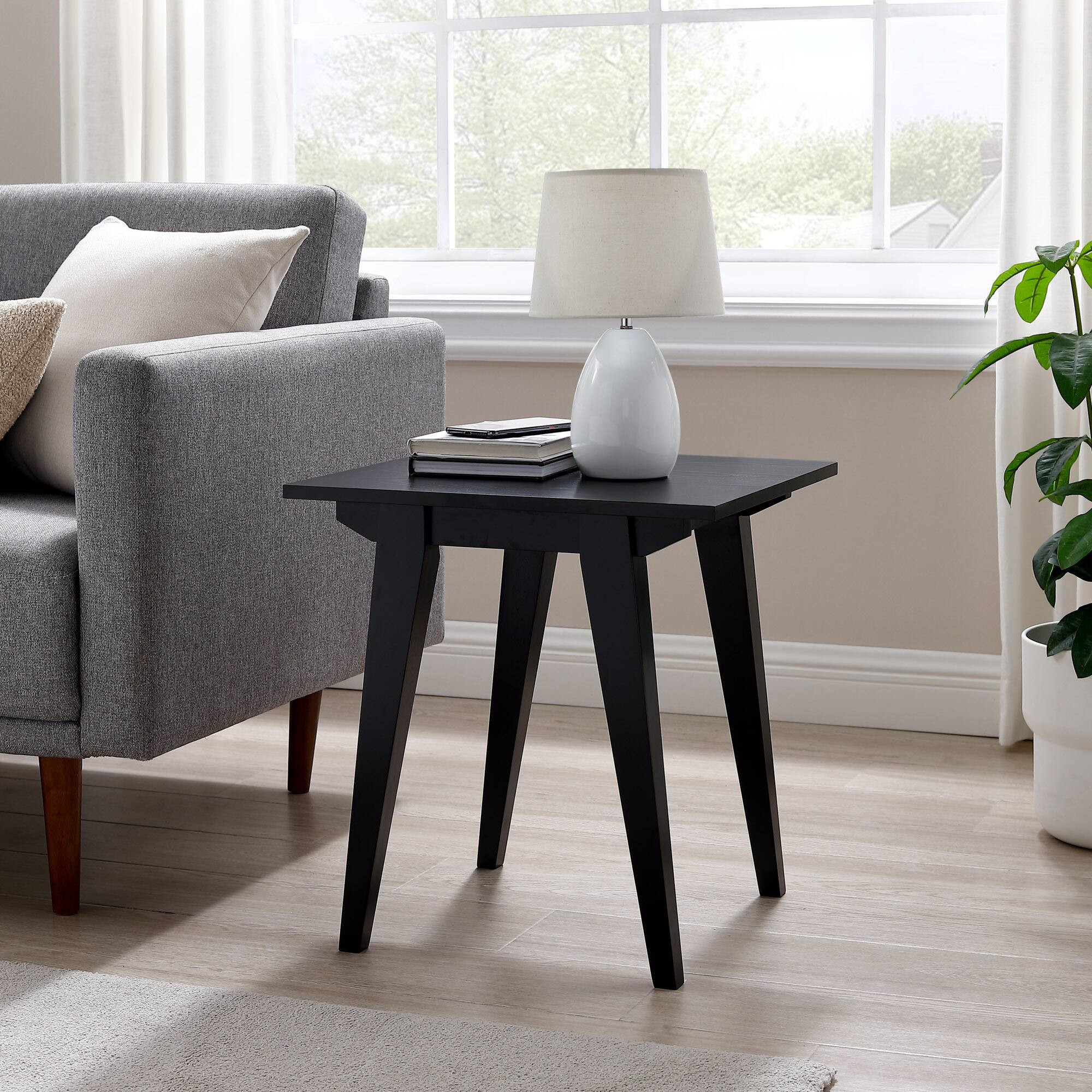 Alt View 12. Walker Edison - Scandi Side Table - Black.