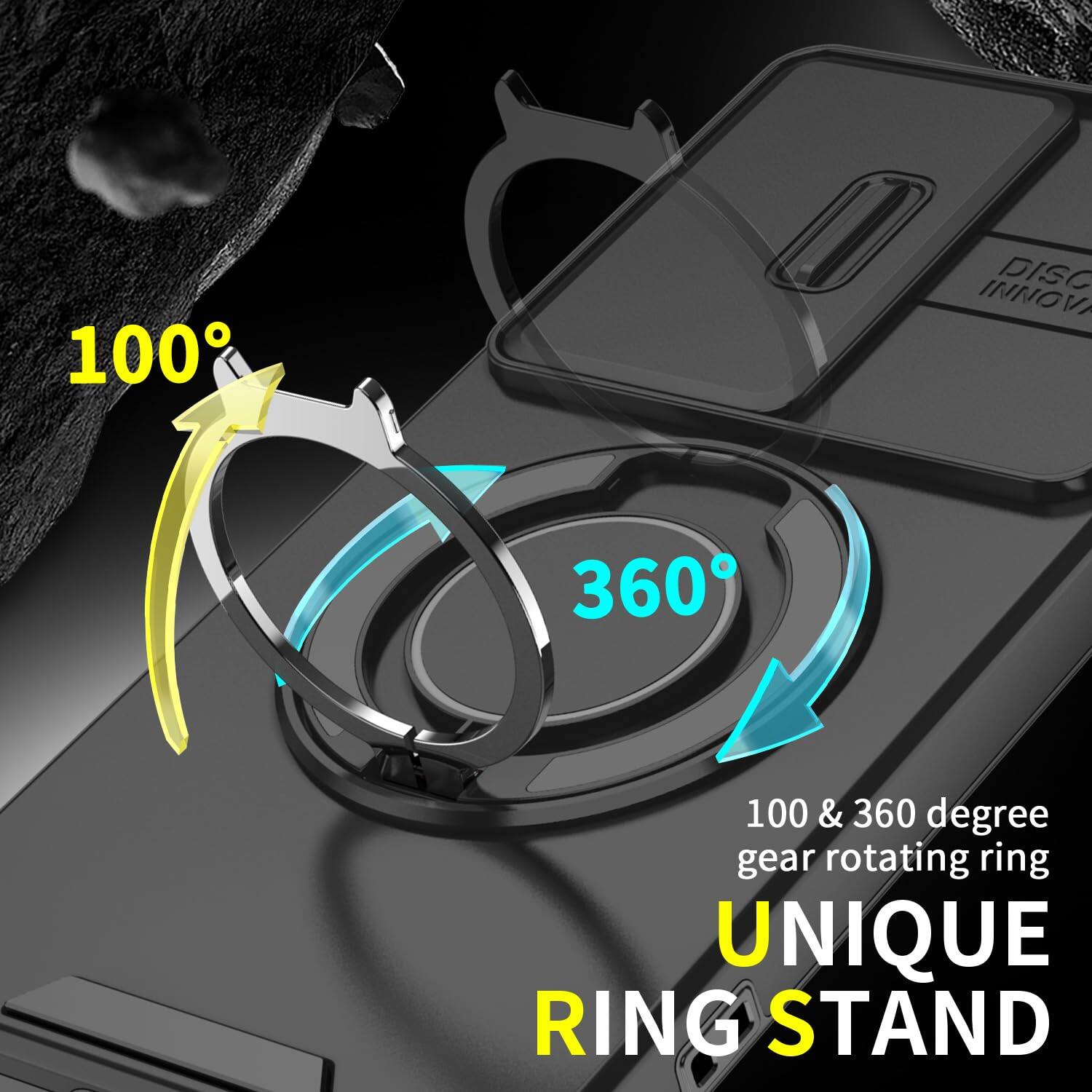 100
INNOVA DISC
360
100 & 360 degree gear rotating ring
UNIQUE RING STAND