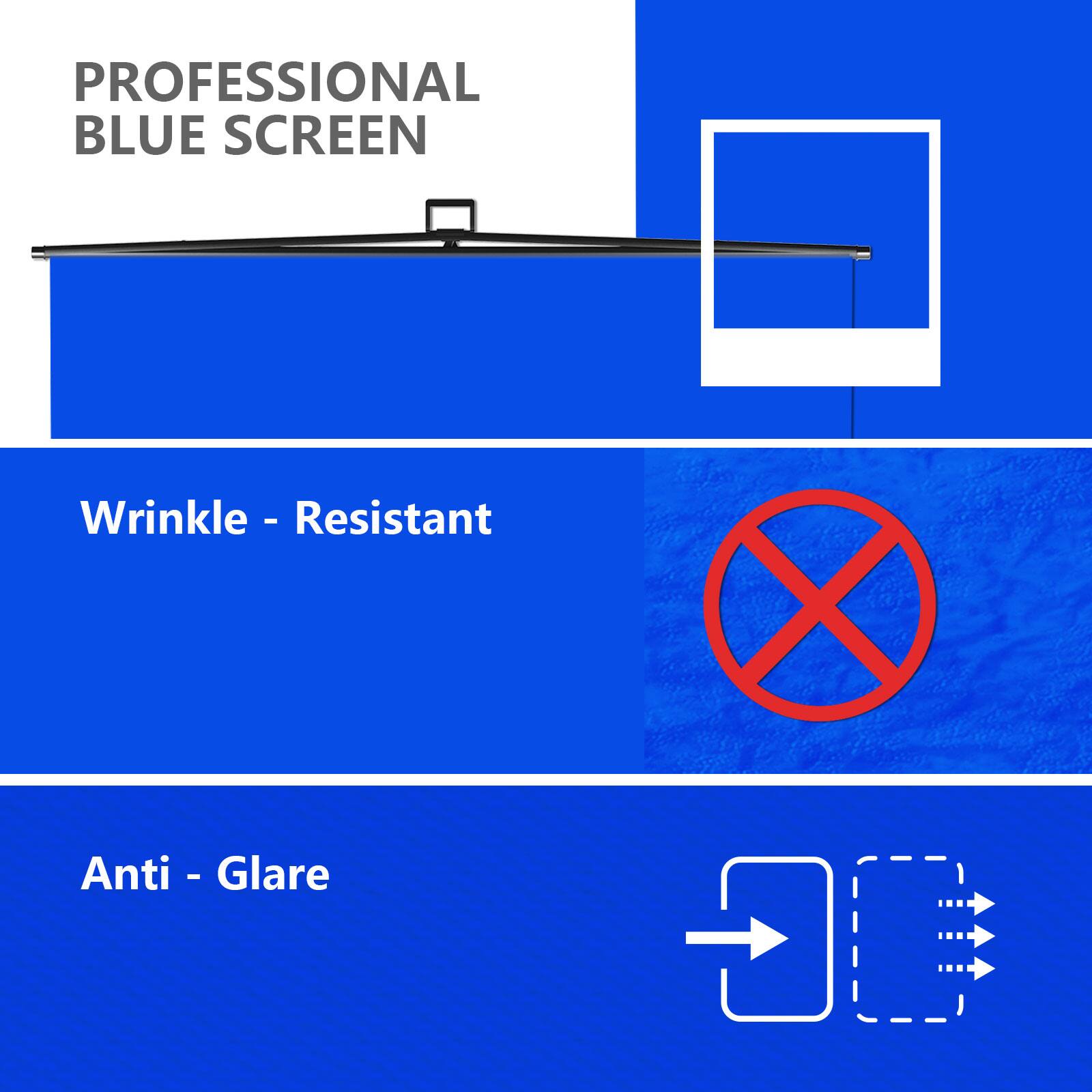 PROFESSIONAL BLUE SCREEN, Wrinkle - Resistant, Anti - Glare