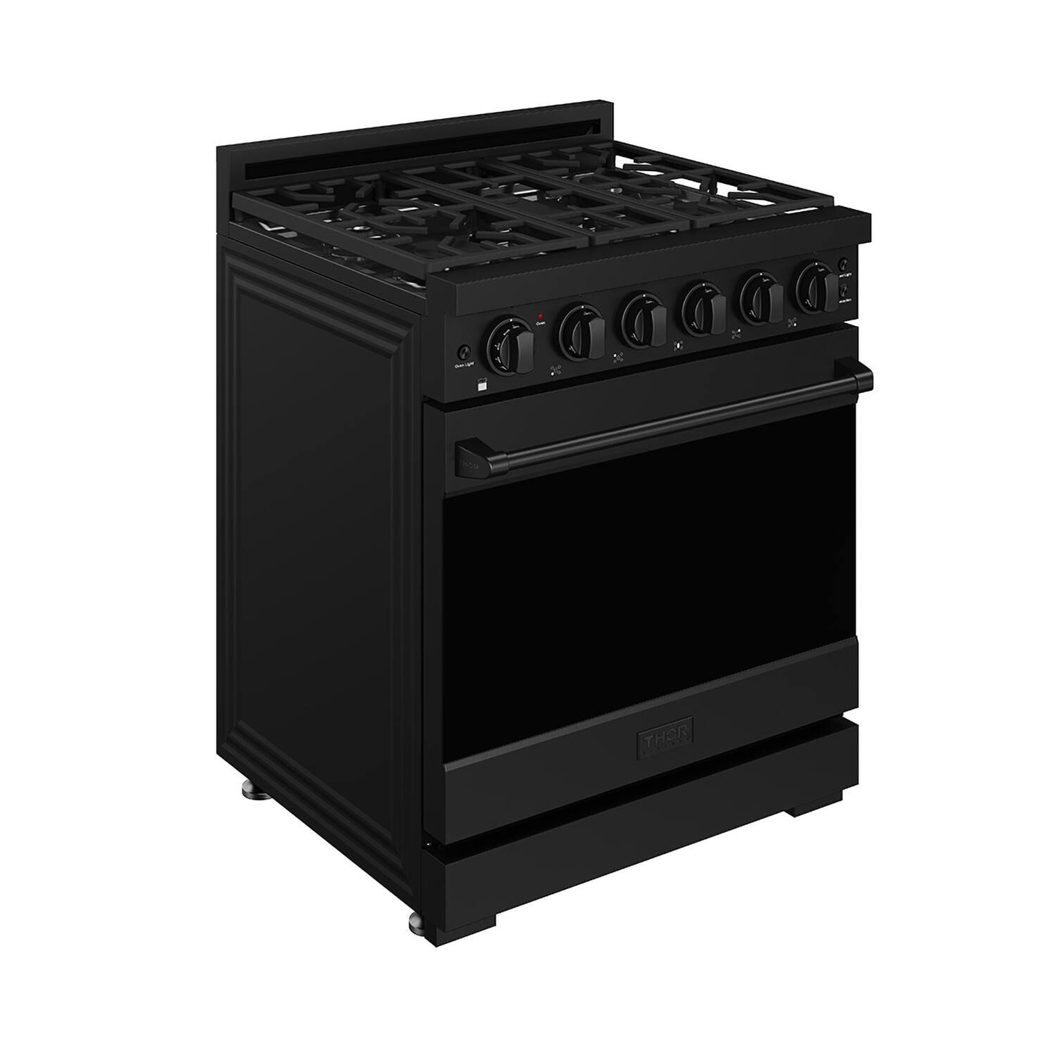 Angle. Thor Kitchen - Gordon Ramsay Series by Thor Kitchen 4.55 Cu. Ft Freestanding Gas Range - Black.