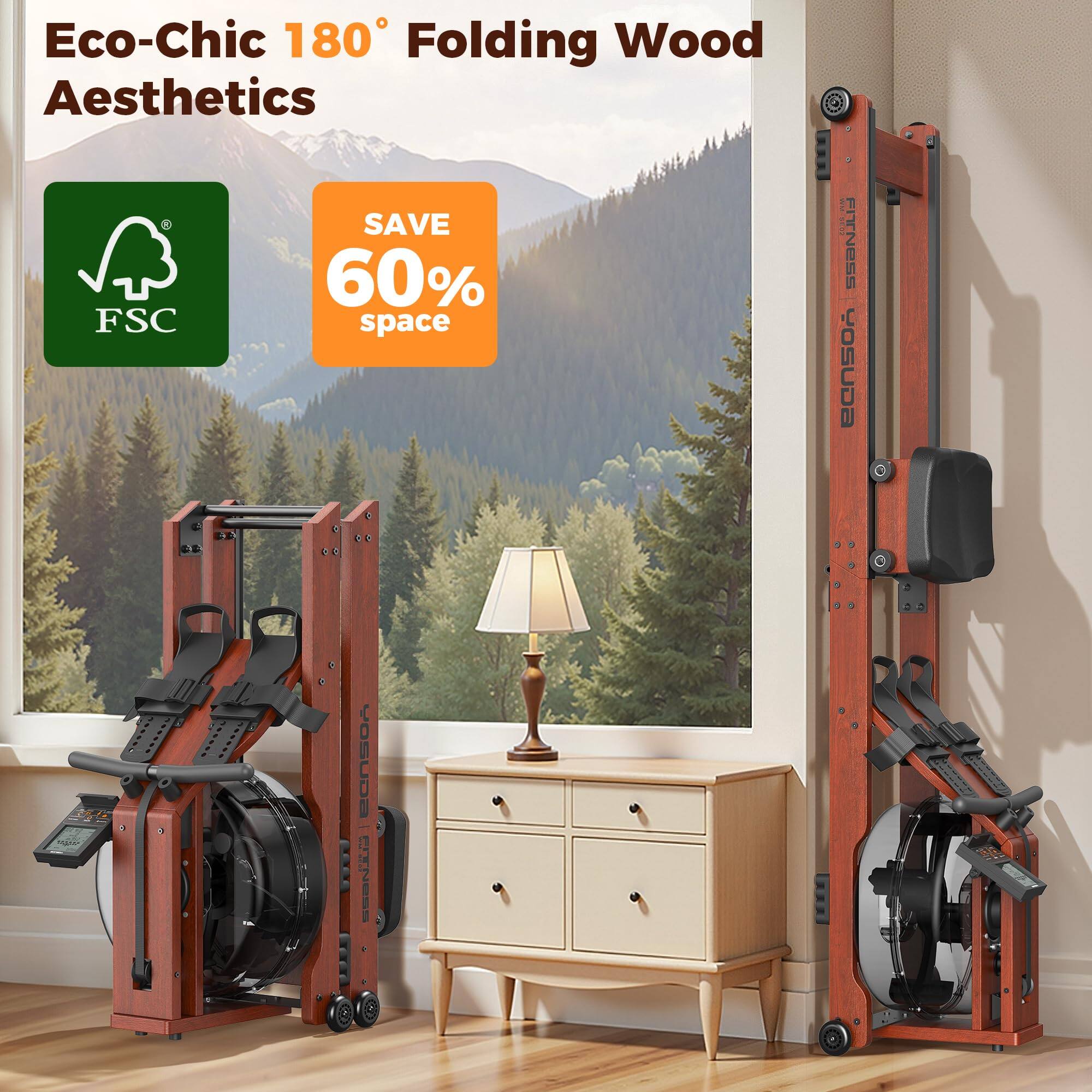 Eco-Chic 180° Folding Wood Aesthetics

SAVE 60% space

FSC