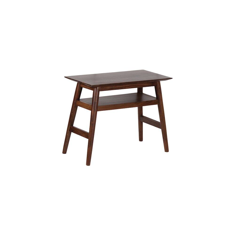 Alt View 4. Porter Designs - Portola Solid Acacia Wood End Table - Brown.
