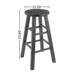 FurniFact - 2-PC Counter Stool Set - Oyster Gray