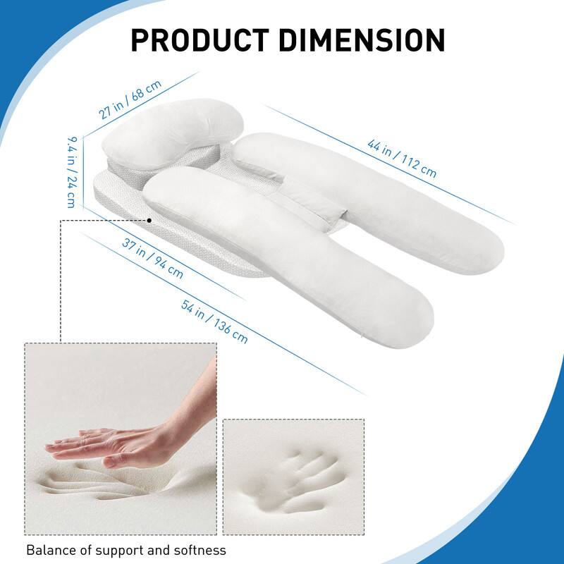 PRODUCT DIMENSION

9.4 in / 24 cm

27 in / 68 cm

37 in / 94 cm

44 in / 112 cm

54 in / 136 cm

Balance of support and softness
