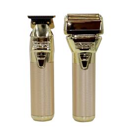 Babyliss - Pro FXONE GOLDFX Limited Edition Prepack - Outlining Trimmer and Double Foil Stick Shaver FX1FSTGPK - Gold