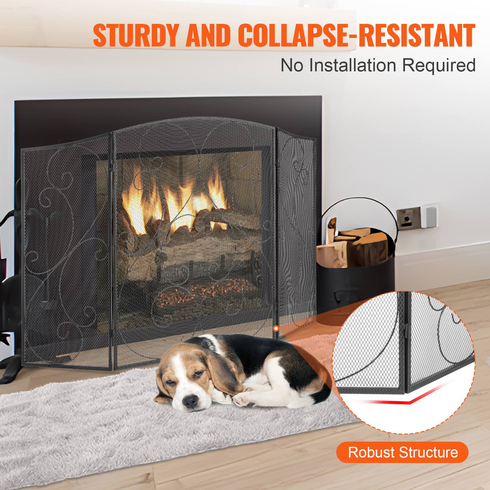 STURDY AND COLLAPSE-RESISTANT  
No Installation Required  
Robust Structure