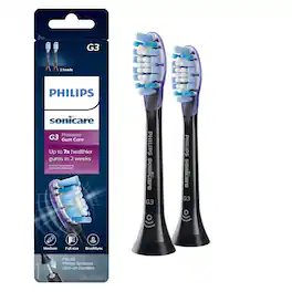Philips - Sonicare Genuine G3 Premium Gum Care Replacement Toothbrush Heads - 2 Count - HX9052/95 - Black