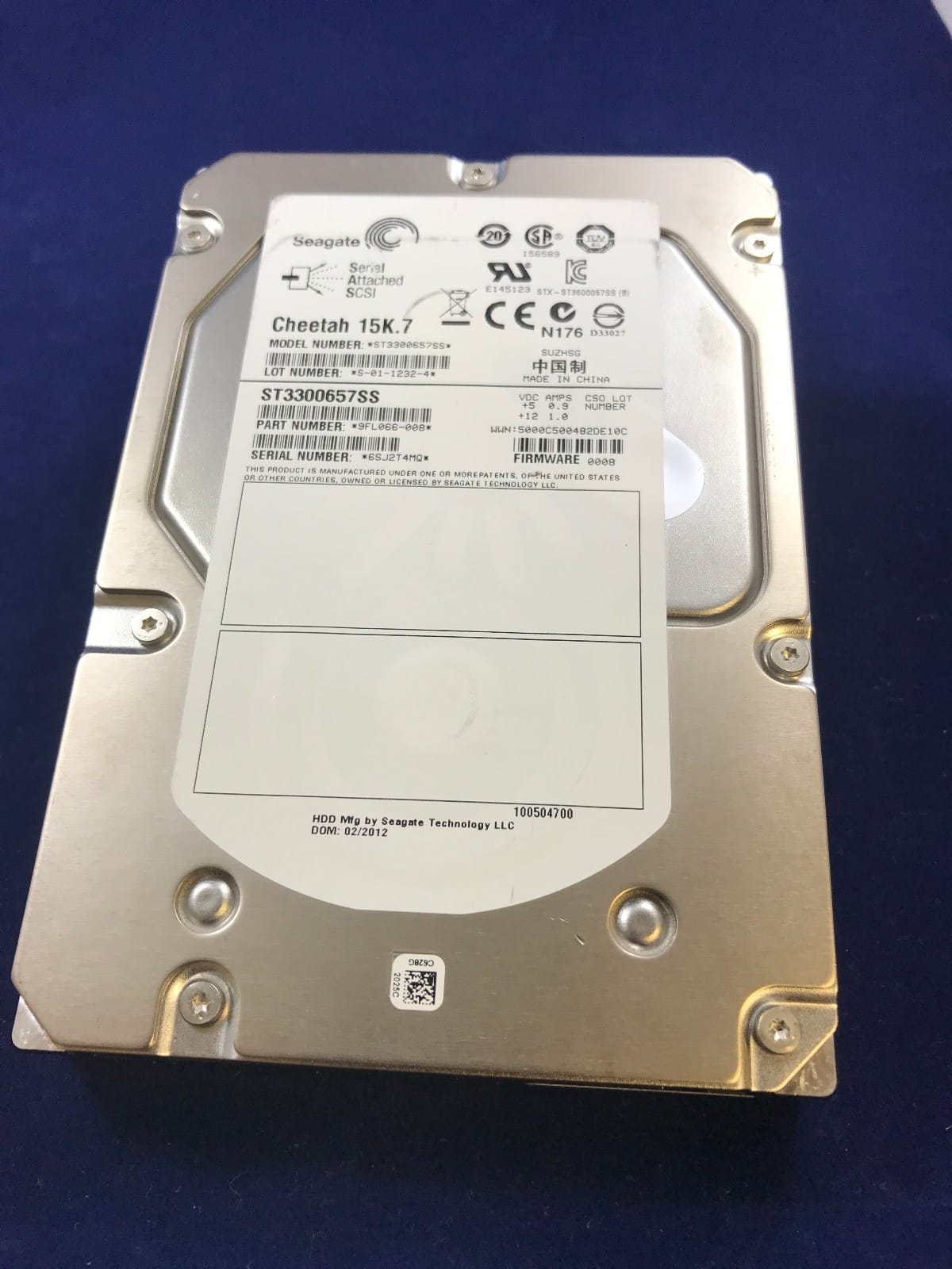 Seagate - ST3300657SS 300GB 15000RPM 6Gb/s 3.5" SAS Hard Drive