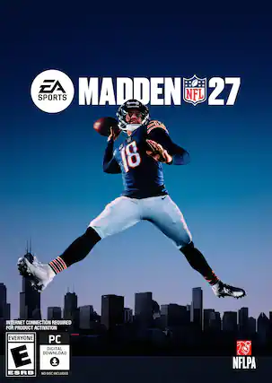 EA SPORTS MADDEN NFL 27
INTERNET CONNECTION REQUIRED FOR PRODUCT ACTIVATION
EVERYONE
PC DIGITAL DOWNLOAD
E ESRB
NO DISC INCLUDED
NFLPA - E (Everyone)
