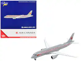 GeminiJets - Airbus A220-300 Commercial Aircraft Trans-Canada Air Lines - Air Canada Stripes 1/400 & Airplane - Gray with Red