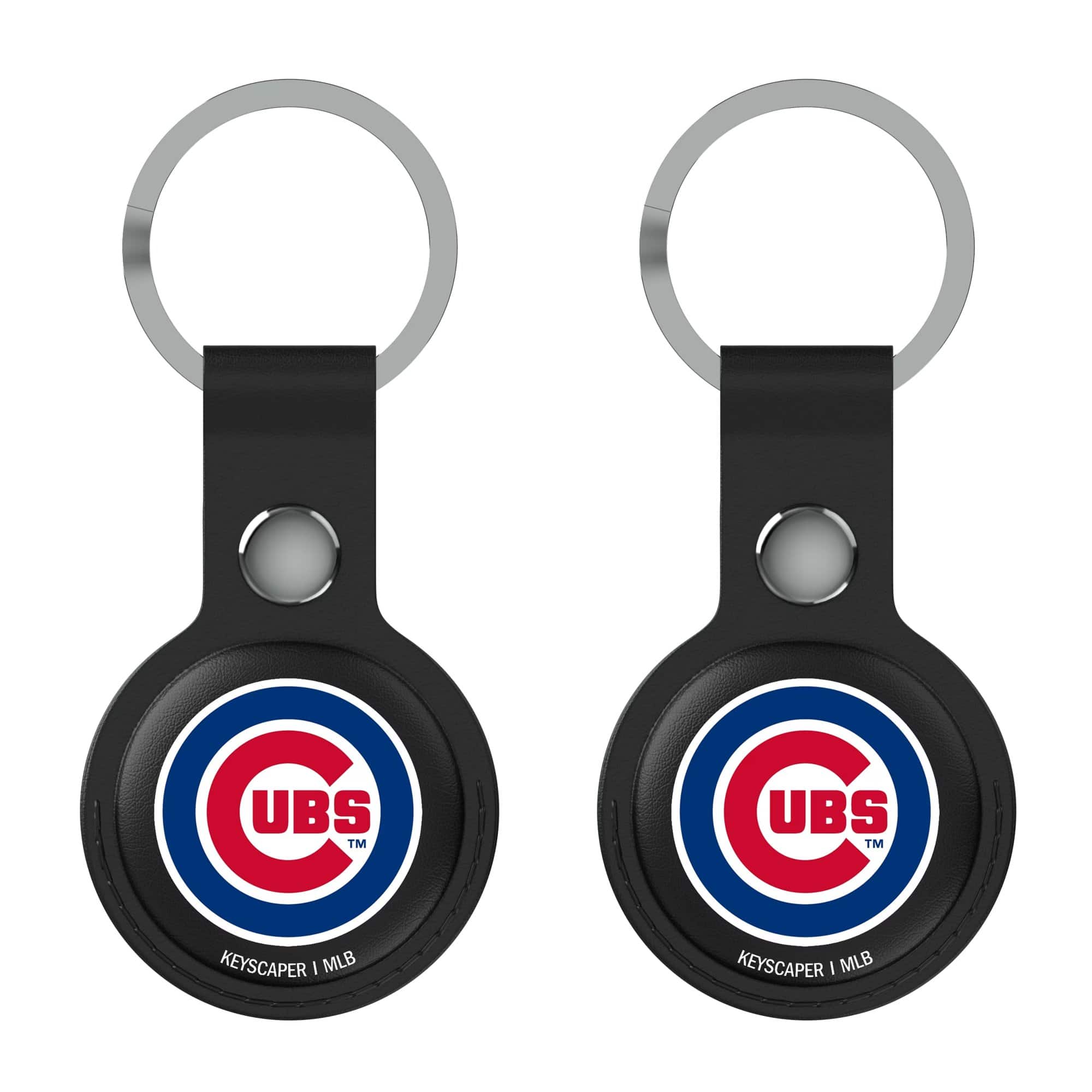 Keyscaper - Chicago Cubs Two-Pack AirTag Holders - No Size - Black