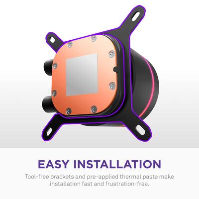 NZXT Kraken Core RGB 360mm Radiator Liquid Cooler (1 x 360mm NZXT Kraken Core RGB 360mm Radiator Liquid Cooler (1 x 360mm