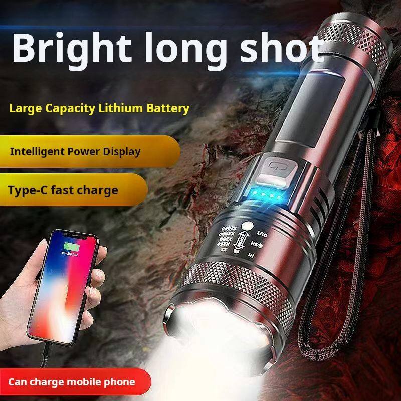 Bright long shot

Large Capacity Lithium Battery

Intelligent Power Display

Type-C fast charge

Can charge mobile phone