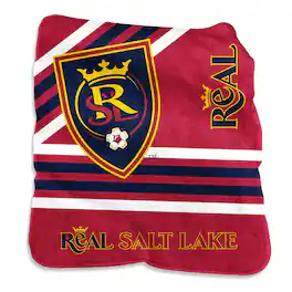 Logo Brands - Real Salt Lake 50'' x 60'' Plush Raschel Throw - Red