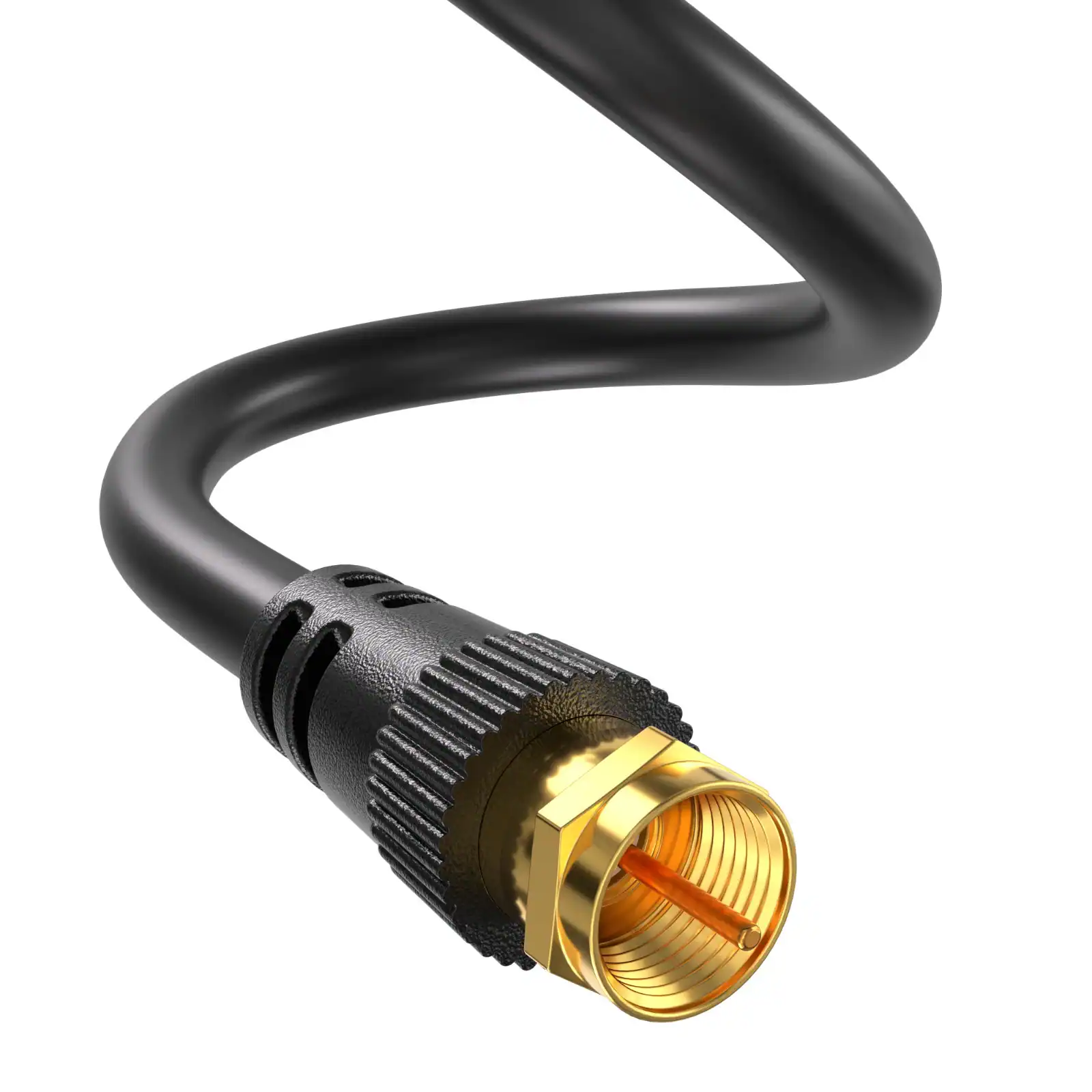 Alt View 1. Cables Direct Online - Indoor Digital HDTV Antenna 4K/8K/1080p Support Superior Reception Range Multi Directional Reversible 15ft Cable - Black/White.