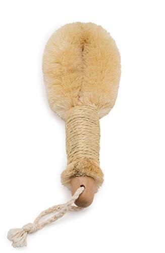 Front. DORLUKFU - Bath & Shower Dry Skin and Body Sisal Brush | Naturals Fibers to Improve Blood Circulation, Exfoliate Skin, and Reduce.