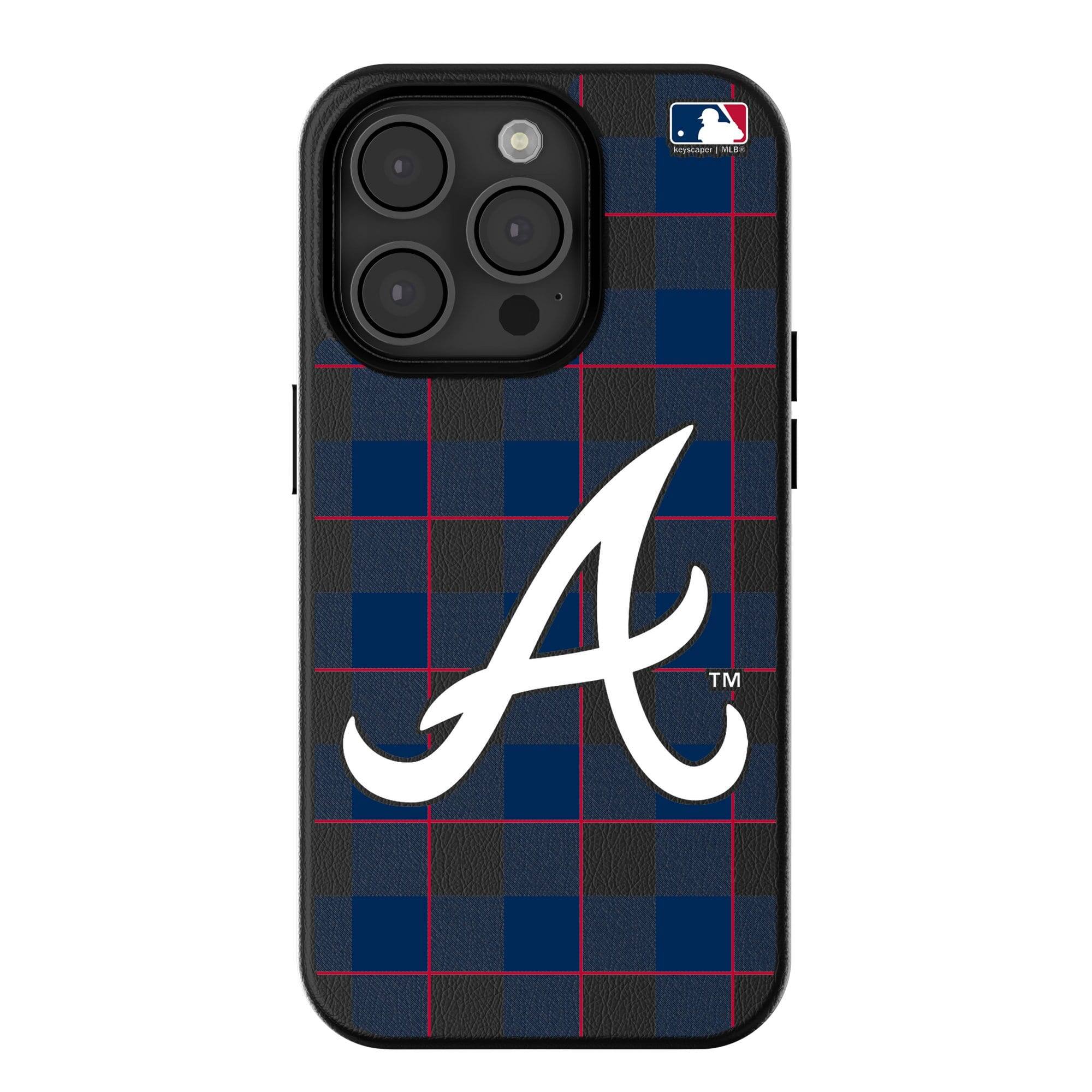 Keyscaper - MLB - Atlanta Braves Plaid Magnetic Bump iPhone Case - 16 Pro - Black price history on PriceWatchPro