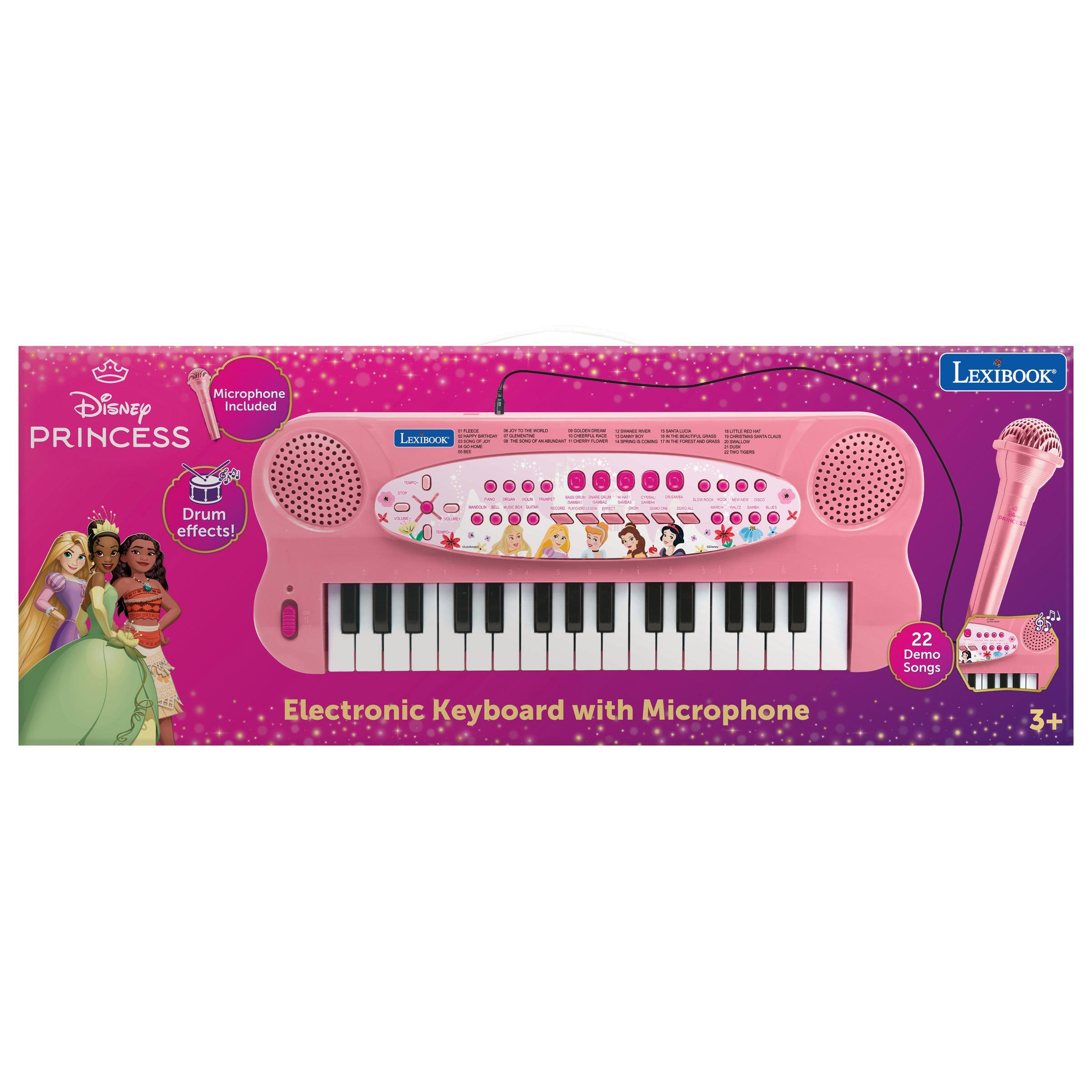 Disney Princess Lexibook Electronic Keyboard with Microphone 3+