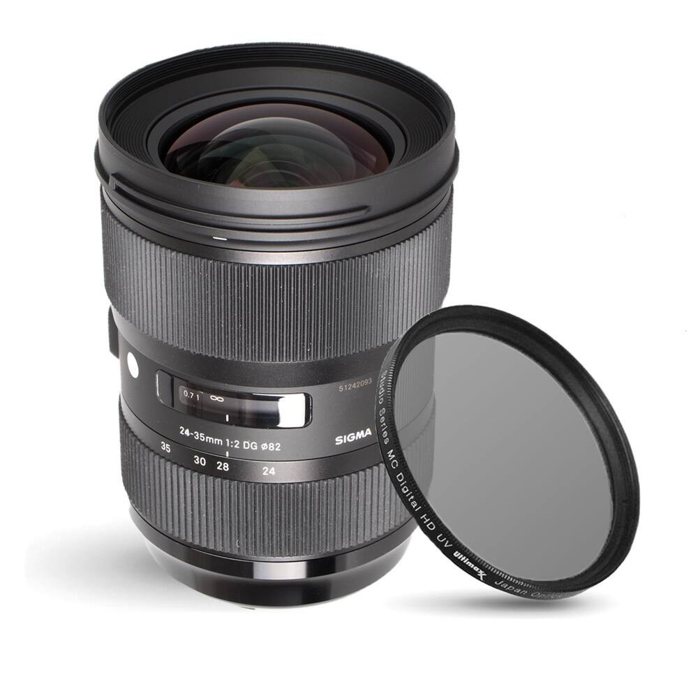 0.7 8 I 35 24-35mm 1:2 DG 82 30 28 24 5 1242093 p w0 SIGMA Series MC Digital HD UV Ultima Japan