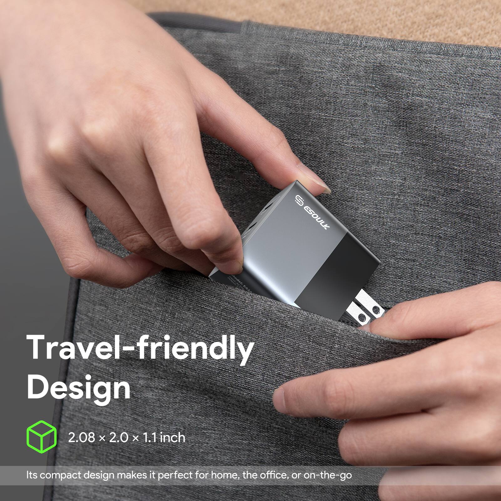 Travel-friendly Design

2.08 x 2.0 x 1.1 inch

Its compact design makes it perfect for home, the office, or on-the-go