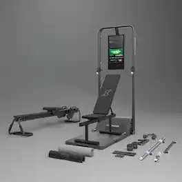 Speediance - Home Gym, Smart AI-Powered Multi-Functional Smith Machine for Full Body Strength Training, All-in-one Gym Equ - Black
