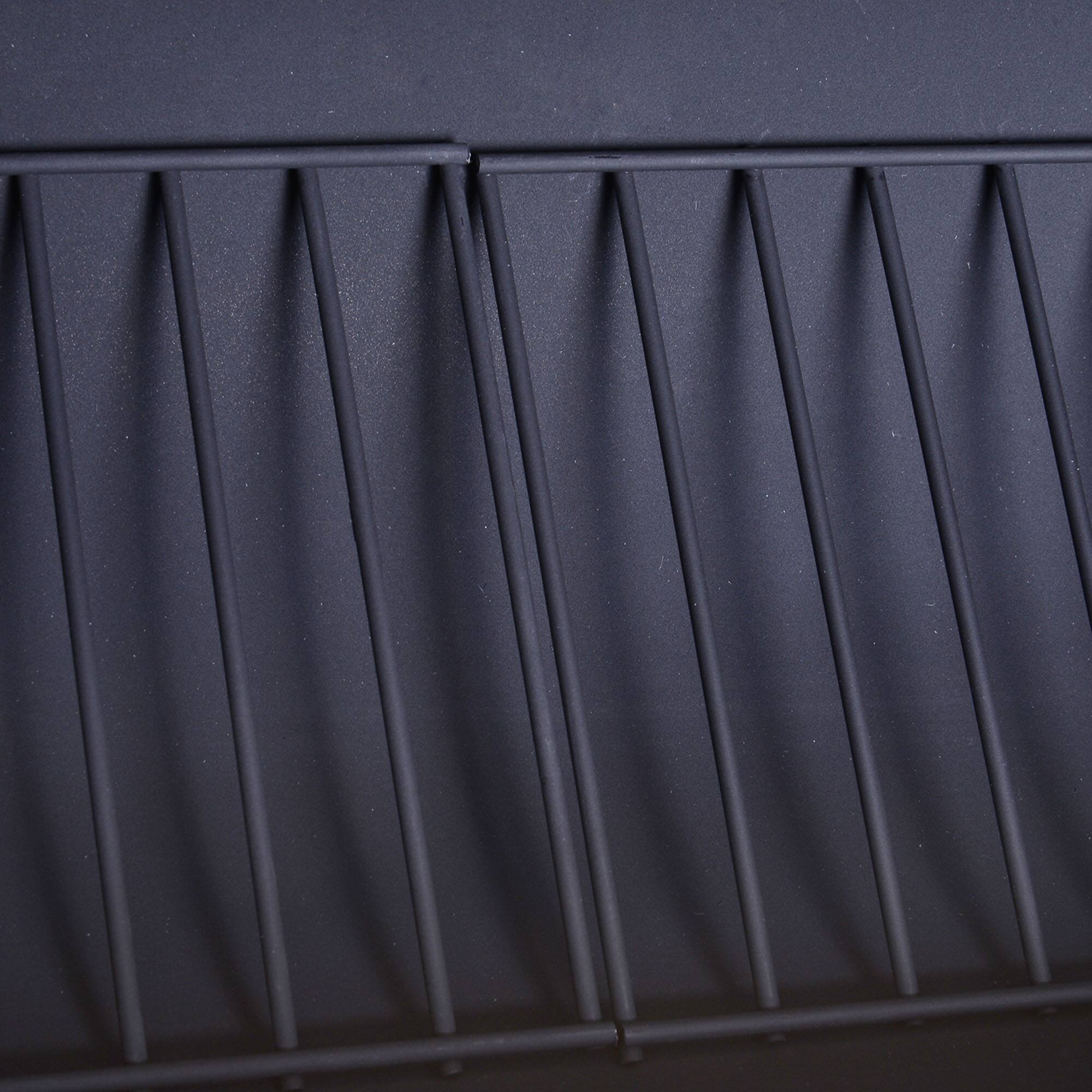 Alt View 8. Chateau Abodes - 48" Steel Charcoal BBQ Grill & Offset Smoker Combo with Wheels, Portable for Backyard & Outdoor Cooking - Black.