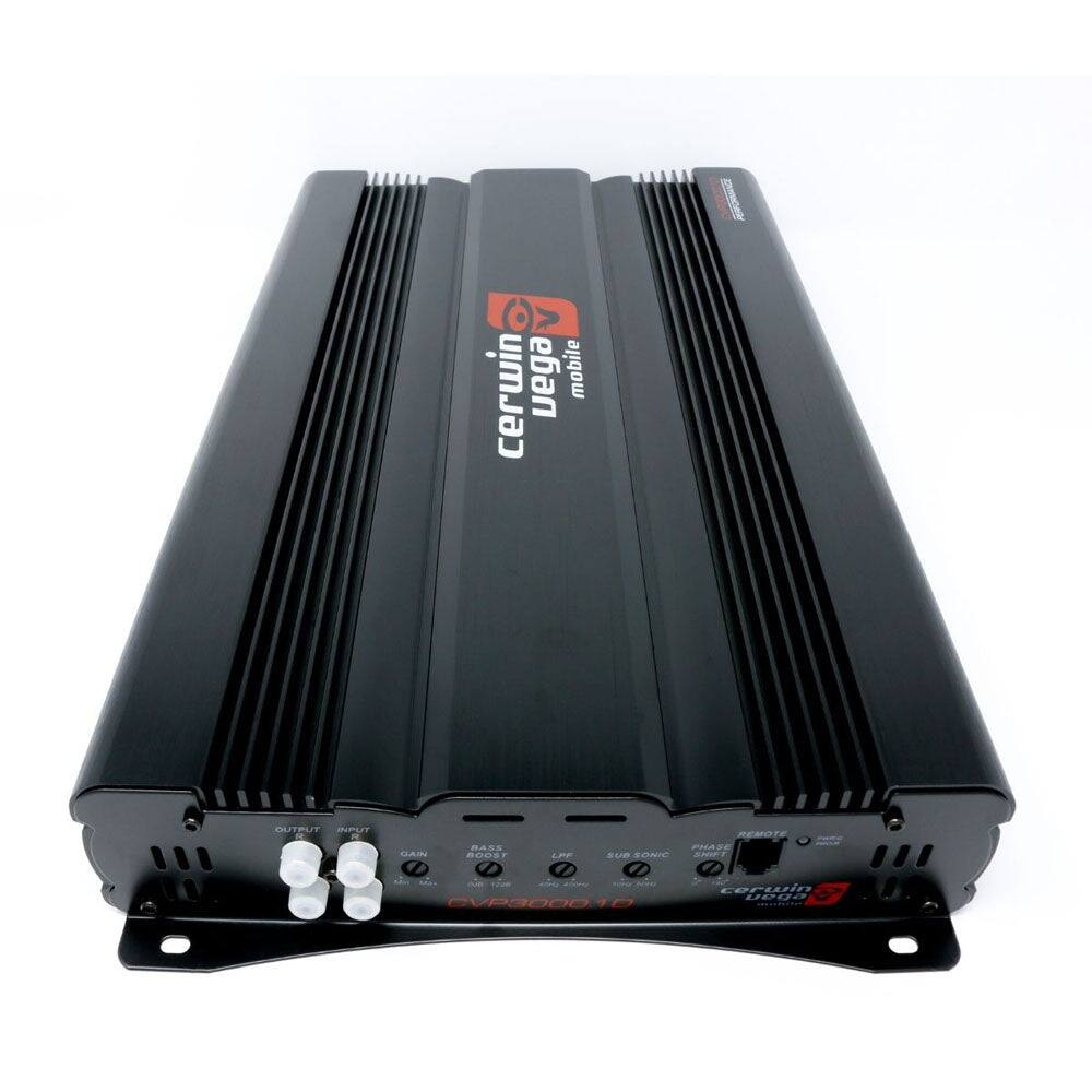 Cerwin Vega  
mobile  
CVP3000  
100.1D  
OUTPUT  
INPUT  
GAIN  
BASS  
SUR SONUS  
PHASE  
REMOTE  
Cerwin Vega