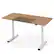Alt View 19. Costway - Adjustable Standing Desk with Electronic Controls - 55" Wide - Natural and White.