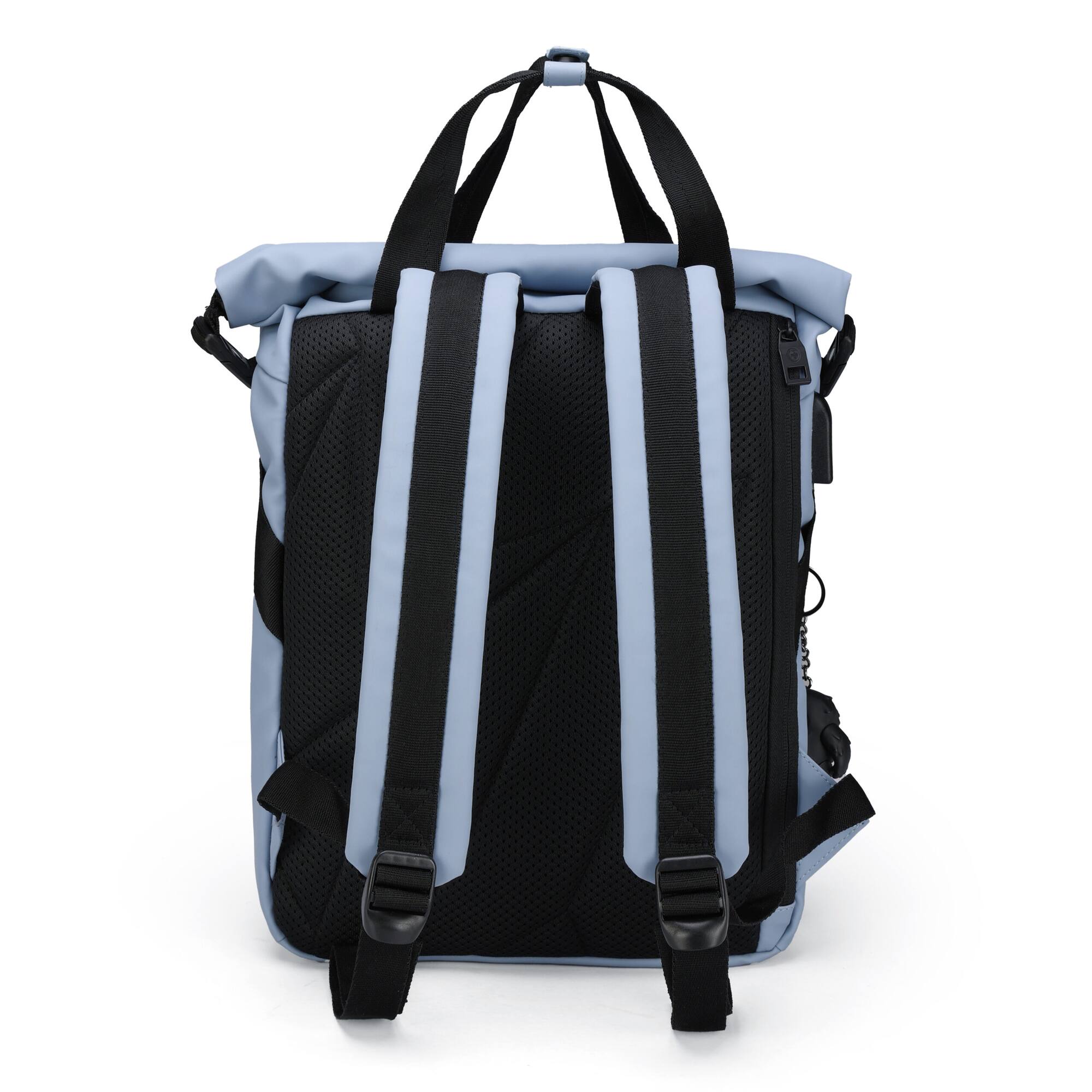 Alt View 1. Swissdigital Design - Swissdigital SD1686-13 Lamone Light Blue M Backpack - Light Blue.