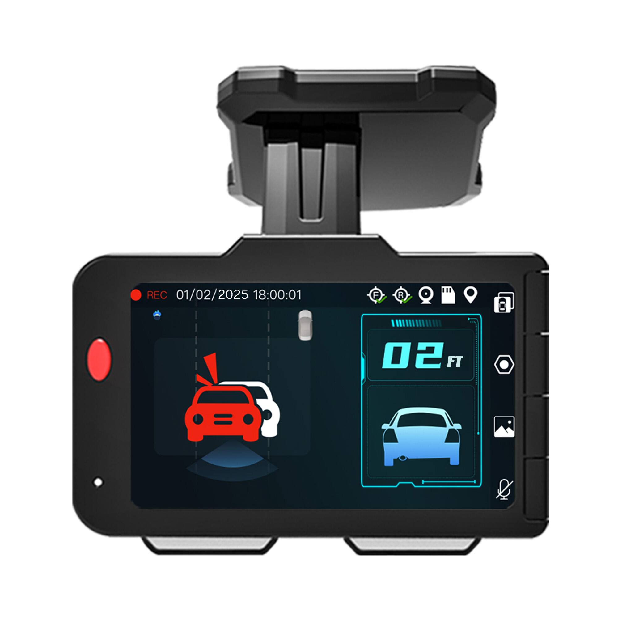 VOXX ADAS 4K Dual View AI Powered Dash Cam with GPS and WiFi Works