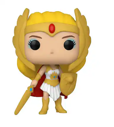 Front. Funko - Masters of the Universe Funko POP Vinyl Figure | She-Ra (Glow) - Yellow.